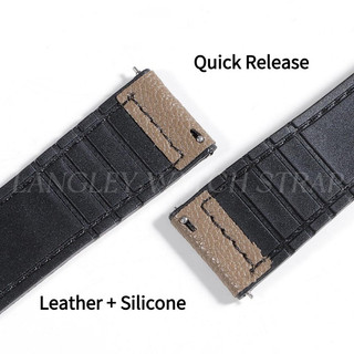 Dây đeo đồng hồ bằng da đầy màu sắc không thấm nước 20mm 22mm Dây đeo đồng hồ silicon phát hành nhanh Dây đeo đồng hồ cao su Vòng đeo tay thay thế Nam Nữ cho đồng hồ thông minh Thạch anh thông thường