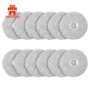 Gói 12 Khăn Lau Dự Phòng Phụ Kiện Cho X10 + & L10S Ultra / L10 Ultra Robot Hút Bụi, Miếng Lau Nhà Ướt Microfibre