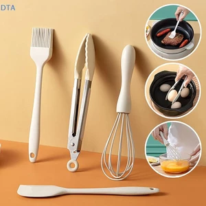 DTA Hộ Gia Đình Cấp Thực Phẩm Silicon Nướng Bánh Cạp Dầu Bàn Chải Đánh Trứng Kẹp Thực Phẩm Nướng Bánh Bộ Dụng Cụ Nấu Ăn Dụng Cụ Nhà Bếp PO