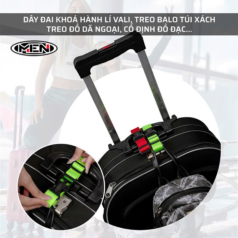 Dây móc khoá đa năng treo xe, giữ cố định hành lý Men MK03-MK02-MK01 [SIÊU SALE LỚN NHẤT NĂM]