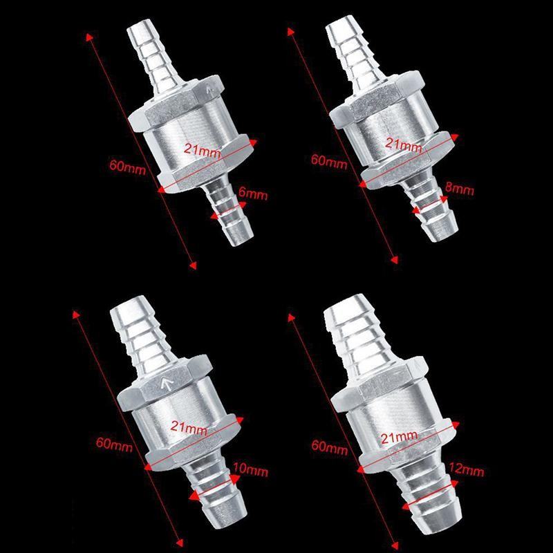 Van Kiểm Tra Một Chiều TMOY 6 / 8 / 10 / 12 / Mm Van Hợp Kim Nhôm Ô Tô Nhiên Liệu Một Chiều Van Kiểm Tra Một Chiều Phù Hợp Với Bộ Chế Hòa Khí TCM