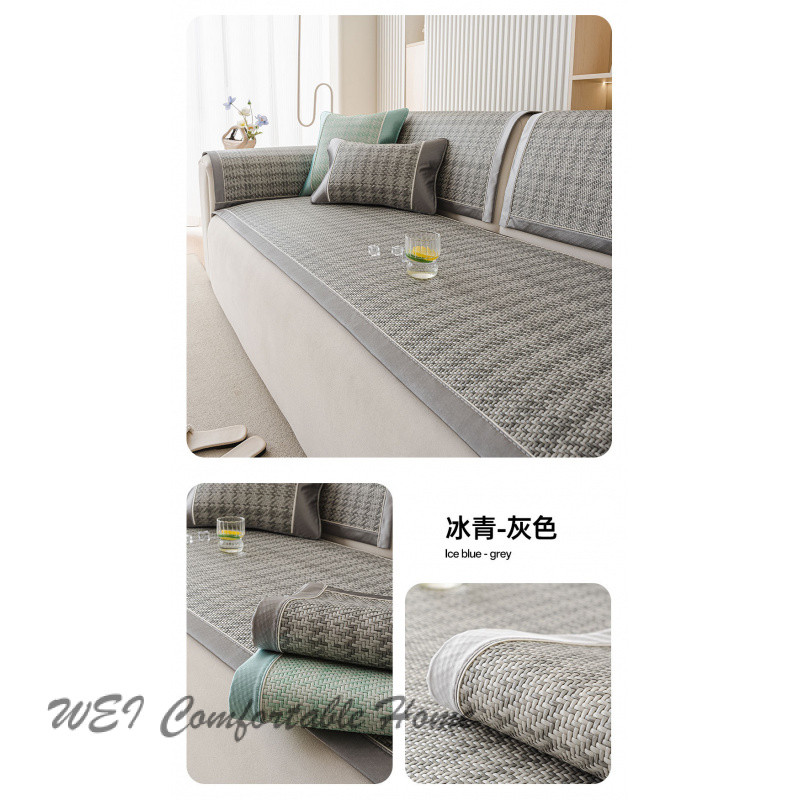 Đệm Sofa Ice Vine Mát Mẻ Không Trượt Chống Móng Mèo Đệm Ghế Vine 2025 Mùa Hè Mới Bọc Sofa
