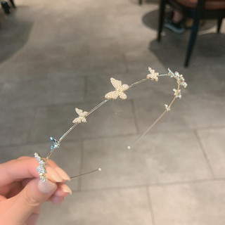 Mùa Xuân Hè Siêu Cổ Tích Rừng Phong Cách Bướm Băng Đô Phong Cách Pháp Thiết Kế Tươi Đẹp Kẹp Tóc Tinh Tế Phụ Kiện Tóc