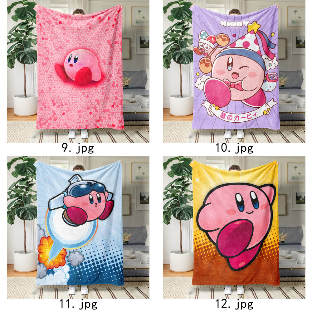 Kirby Flannel Chăn Một Mặt In Flannel Chăn Điều Hòa Không Khí Chăn