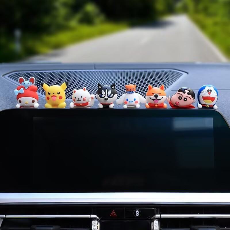 Xe Điện Trang Trí Bảng Điều Khiển Biển Số Trang Trí Xe Máy Xe Điện Xe Sanrio Búp Bê Miếng Dán Sửa Đổi Phụ Kiện