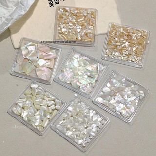 [savemoneyeveryday] 1 Hộp Aurora Flakes Abalone Nails Charm Mỏng Tự Nhiên Không Đều Lát Đá Sequin Làm Móng Tay Nghệ Thuật Trang Trí Salon DIY [vn]