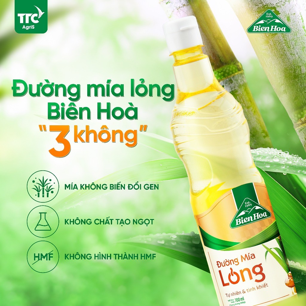Đường Mía Lỏng Biên Hòa 700ml - Nước Đường Ngọt Tự Nhiên, An Toàn, Tiện Dụng Cho Sức Khỏe