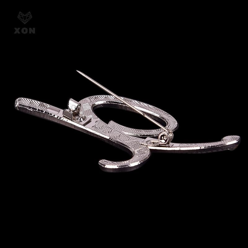 XON Ghim Cài Áo 26 Chữ Cái Lấp Lánh