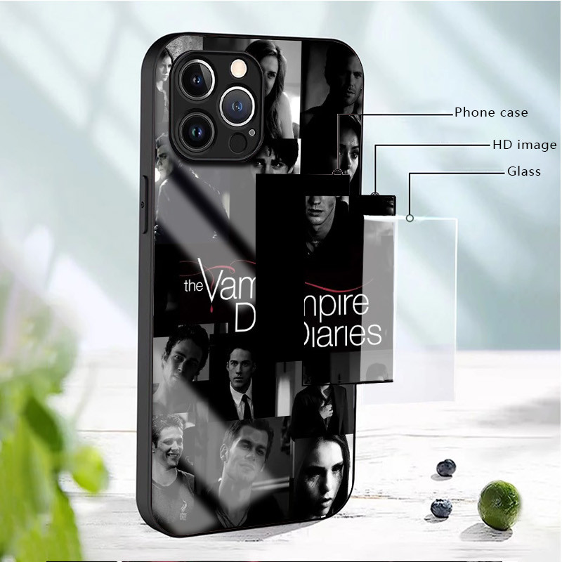 Nhật Ký Ma Cà Rồng 12 Kính Ốp Lưng Điện Thoại IPhone 16 15 14 13 12 11 Pro XR XS Max Plus Mini X XR 8 7 6s SE2 / 3 Cover