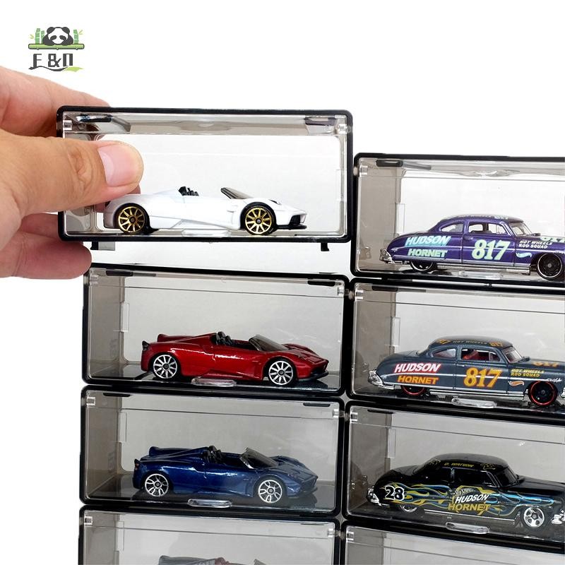 [Shnzdd] 1 Cái Hộp Bảo Quản Có Thể Xếp Chồng Chống Bụi Trong Suốt Không Có Mô Hình Diecast Ô Tô Hộp Trưng Bày Xe Ô Tô Hợp Kim Trẻ Em Hộp Bảo Quản Mô Hình Ô Tô EMKK
