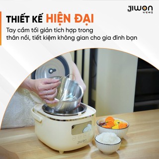 Nồi cơm điện tách đường Jiwon JW-34F dung tích 1.2L công suất 500W, Đa dạng chức năng nấu