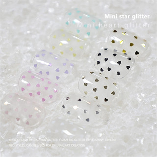 Trang trí móng tay ngôi sao năm cánh sequin mini không đều, trang trí móng tay, dụng cụ làm móng cho tiệm nail
