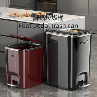 Đôi Mở Và Đóng Thùng Rác Có Thể Bàn Đạp Bấm Tay Tiện Lợi Mở Và Đóng 30cm Đường Kính Cực Lớn Nhà Bếp Phòng Tắm Thép Không Gỉ Lưu Trữ Dụng Cụ Tiện Dụng