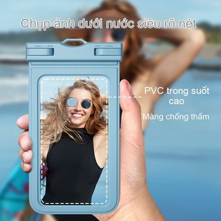 Túi điện thoại chống nước IPX8 cảm ứng nhạy chụp ảnh rõ, kèm dây đeo tiện lợi, dùng khi bơi lội du lịch