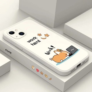 Ốp Điện Thoại Corgi Vui Nhộn Cho Redmi Note 13 12 12T 11 11T Pro Speed 12 Turbo Liquid Silicone Cover