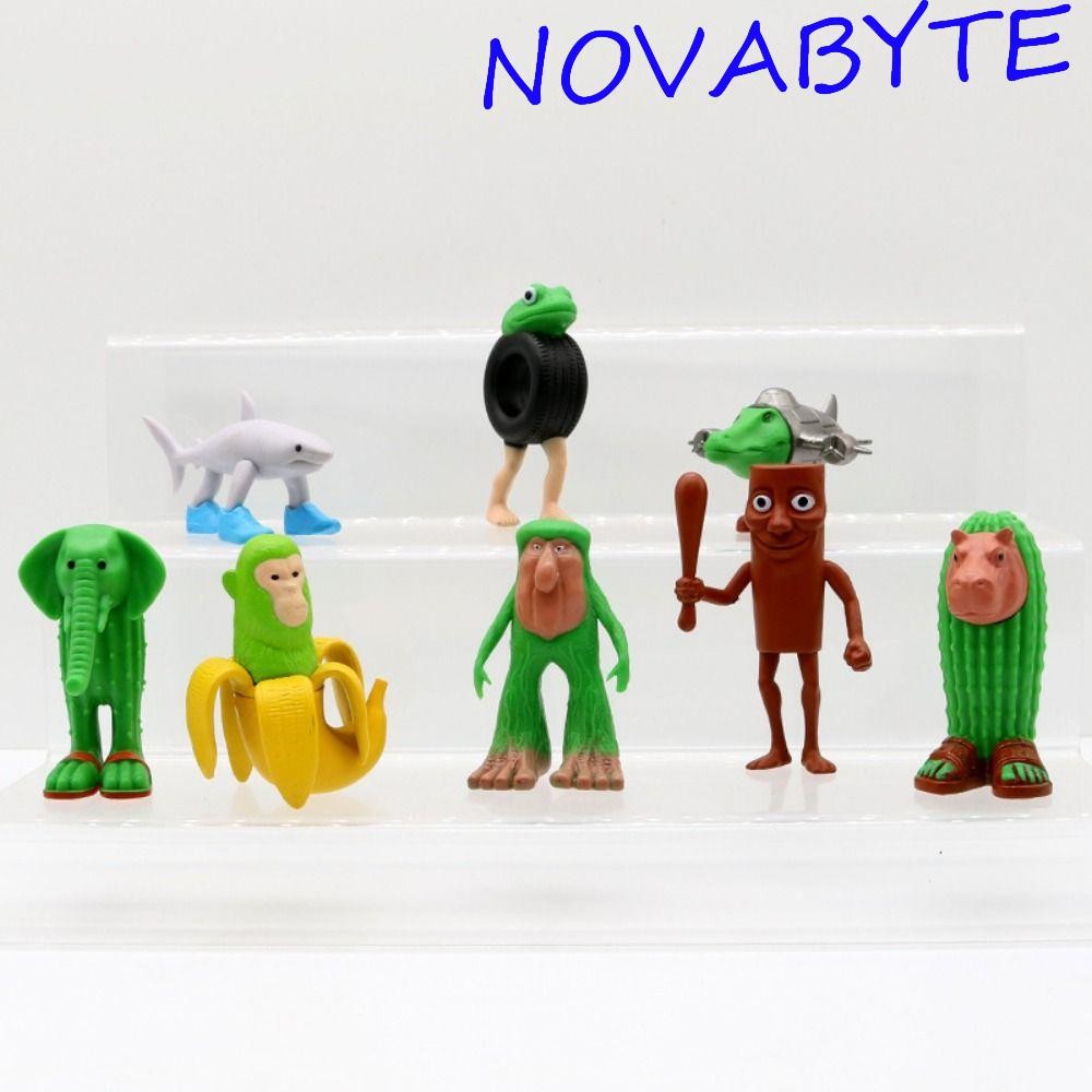 Set 8 Statuette Italiane Tralalero - Personaggi Divertenti Per Bambini