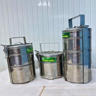 [Giá Xưởng] Cặp Lồng Inox Dày 2, 3, 4 Tầng – Đường Kính 12cm, Giữ Nhiệt Tốt, Mang Cơm Theo Đi Làm, Đi Học