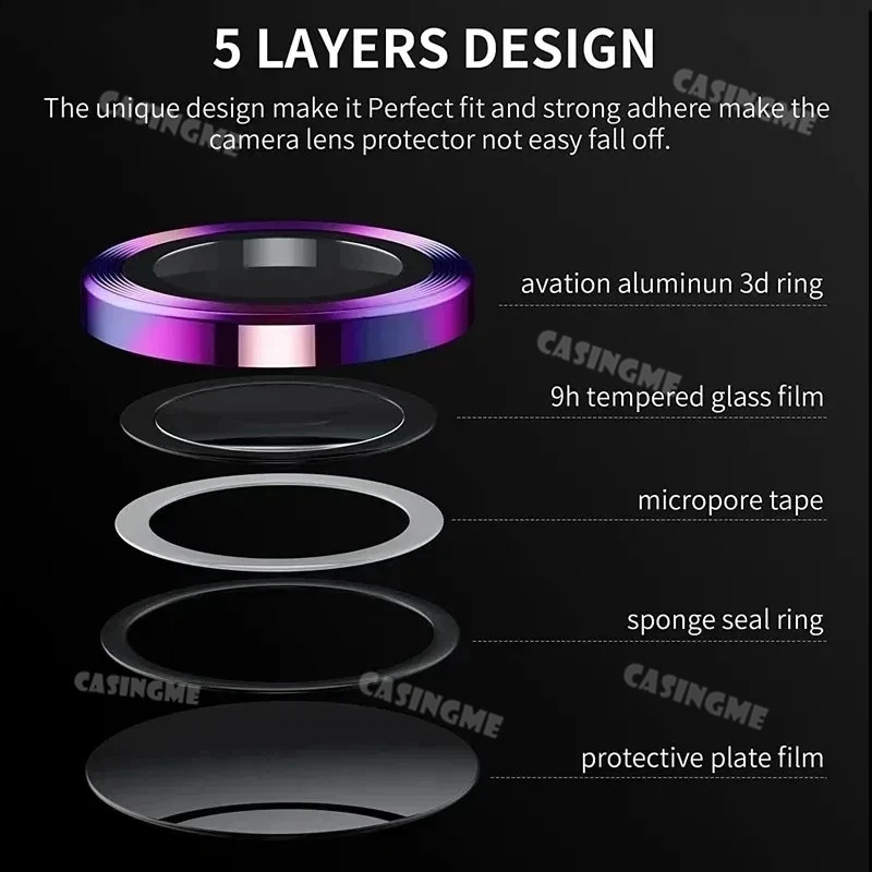 Dành Cho Honor 400 Pro 5G 2025 Bảo Vệ Ống Kính Máy Ảnh Kim Loại Vòng Dành Cho Honor400 Honor400Lite Honor400Pro Honor 400 Lite Pro 5G 2025 Camera Kính Cường Lực Bảo Vệ