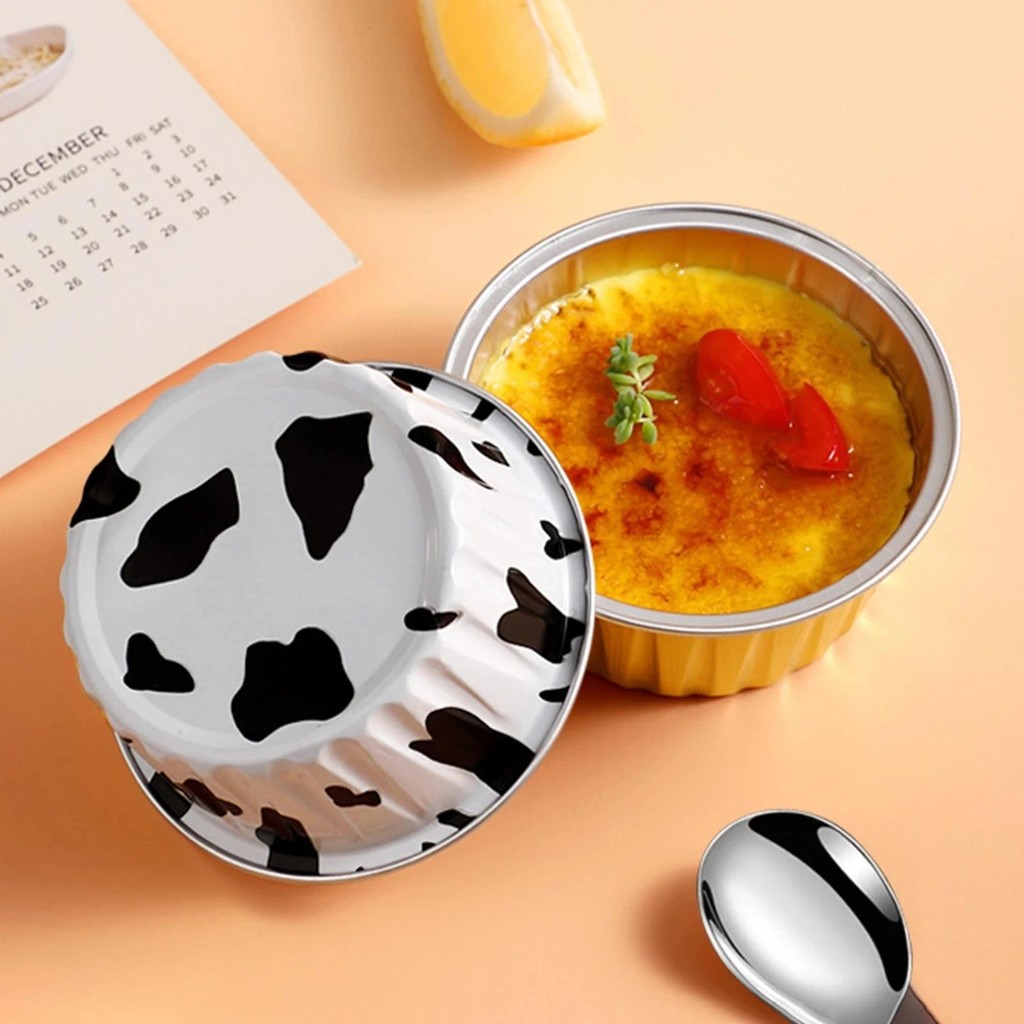 10 Chiếc Nồi Chiên Không Khí Đa Năng Có Thể Tái Sử Dụng Lò Nướng Thực Phẩm Ly Nướng Bánh - Nhôm Lá Pudding Khuôn Cho Nhà Bếp Thương Mại