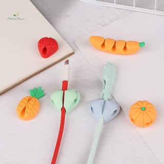 [Nhà Điện] 2 / 4 Chiếc Dễ Thương Tình Yêu Dứa Cáp Cuộn Dây Tổ Chức Dây Dính Kẹp Quản Lý Dây Đa Năng Cho Tường Bàn Làm Việc mới