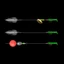 MOON 50 Chiếc Mái Chèo Đuôi Swimbaits Mềm Mồi Câu Cá Cho Cá Hồi Mồi Nhân Tạo Mồi Câu Cá Bơi Mồi 1 5cm