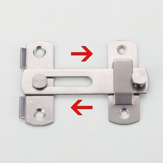 Then cài khóa cửa, chốt khóa cửa chất inox bền bỉ và chắc chắn SUNND