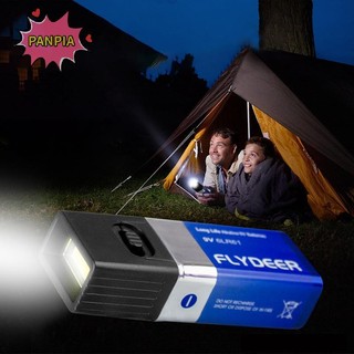 Đèn pin PNPIA 9V Đèn pin LED 9V 6F22 COB Lighg Đèn làm việc ngoài trời Không bao gồm Boutique