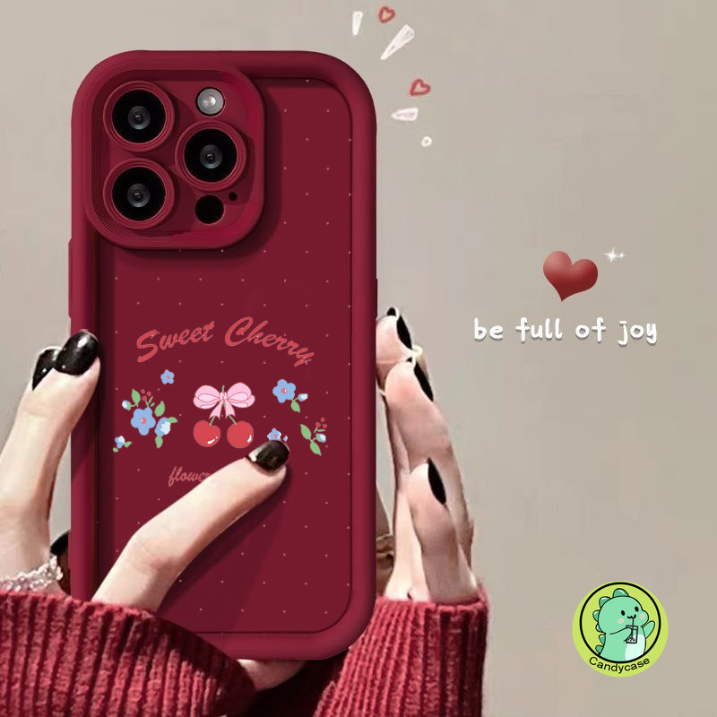 Ốp Điện Thoại Thang Anh Đào Giáng Sinh Cho Xiaomi 15 Pro 14 14T 13 13T 12 12T Mi 11 9T Pro Lite Ultra Civi 2 5G 4G Ốp Lưng Hoa Dễ Thương Vỏ Chống Sốc Mềm