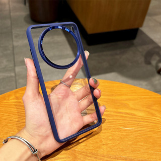 Ốp điện thoại di động dùng cho vivoX200Pro Ốp lưng trong suốt HD đơn giản không vàng mềm chống va đập khung kim loại Spot goods