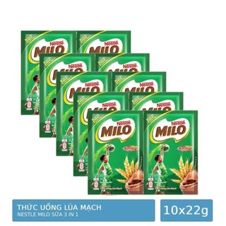 [Ảnh thật] Bột Milo Nestle dây 10 gói 22g/gói bạc 1kg