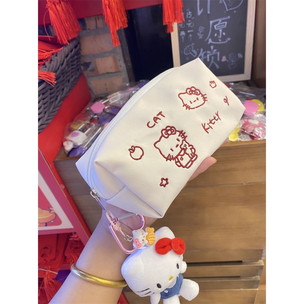 Moweikadi INS Thêu Hello Kitty Hoạt Hình Hộp Bút Chì Cô Gái Dễ Thương ...