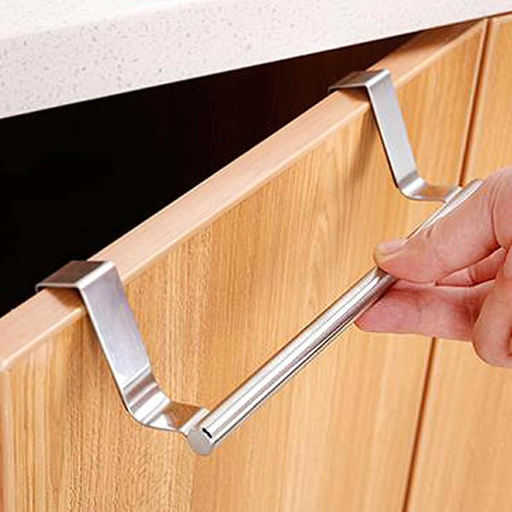 Khung Treo Khăn Inox Cài Gắn Cánh Tủ Nhà Bếp Inox Cứng Cáp，Móc Treo Inox Gắn Cửa Tủ Bếp Móc Treo Khăn Nhà Bếp FE123