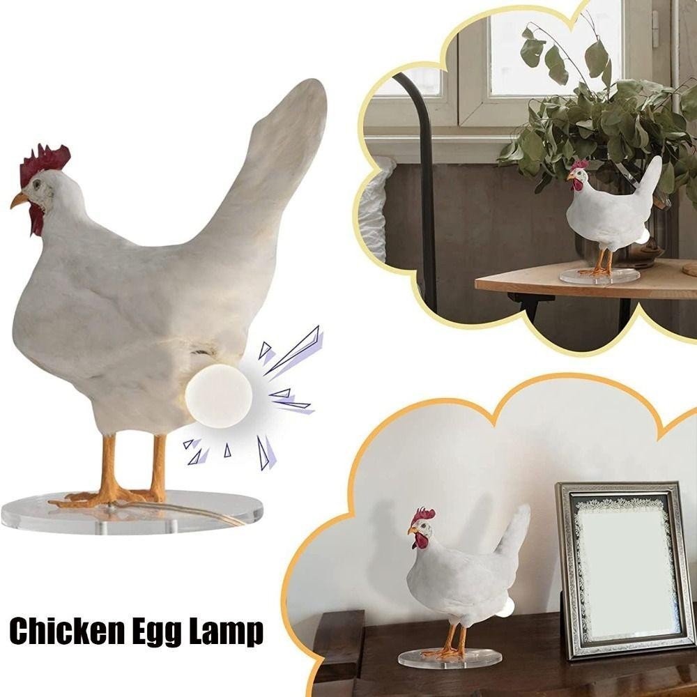 NORBORTO Hens Lay Trứng Đèn, Đèn LED Trứng Gà Động Vật, Tượng Vui Nhộn Sống Động Như Thật Đèn Ngủ Ngộ nghĩnh Trang Trí Nhà