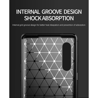 Mới LG Velvet 5G Mềm Chống Sốc TPU Ốp Lưng Sợi Carbon Kết Cấu Chống Sốc Bảo Vệ Vỏ Điện Thoại