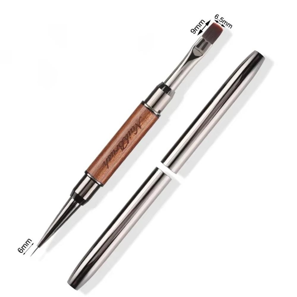 EBINLANDS UV Gel Brush, Liner Brush Acrylic Nail Art Dual End Keo dán móng tay Bút trị liệu bằng ánh sáng, Gel mở rộng bút tranh Công cụ làm móng tay chuyên nghiệp