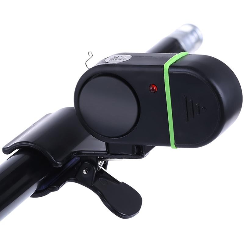 Tmoy Điện Tử Cắn Cá Chuông Báo Động Cần Câu Cá Cực W / Đèn LED Thiết Bị Báo Động TCS
