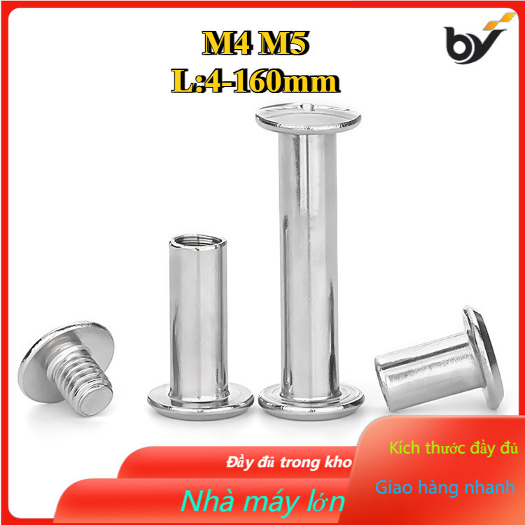 M4 M5 Đinh tán inox, đinh tán vặn ren inox 304 đầu Pake /Ốc vít bằng ...