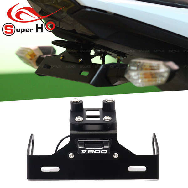 Thích hợp cho Kawasaki Z800 Z800R 13-18 năm sửa đổi khung biển số phía sau khung biển số phía sau khung đuôi ngắn