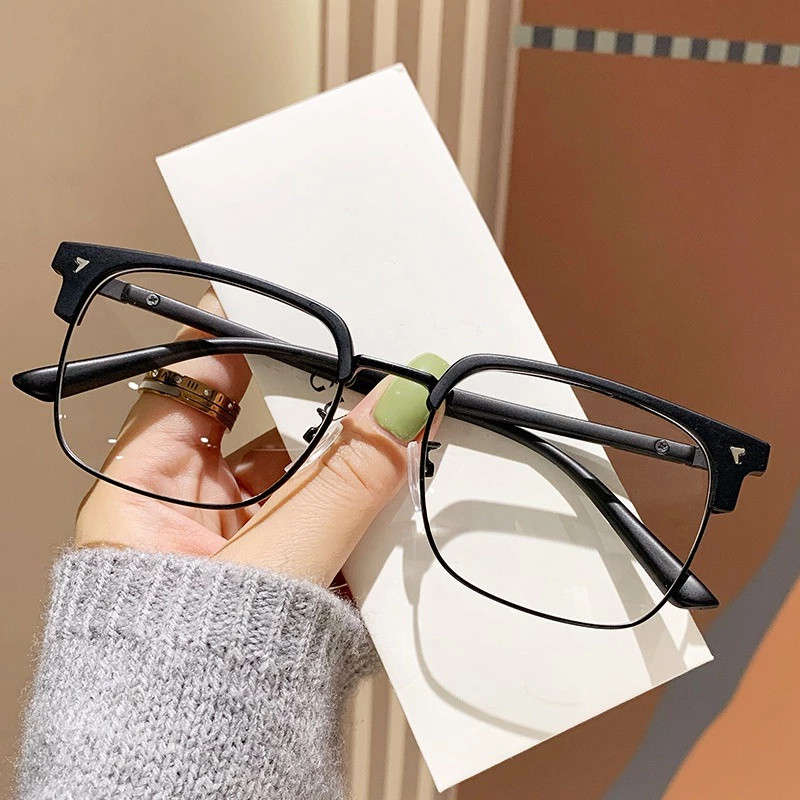 Kính bảo vệ bức xạ, -0.5 đến -4.25 độ,Thời trang, Kính mắt mèo, Nam nữ Kính cận thị chống ánh sáng xanh, Cận thị tùy chọn 533