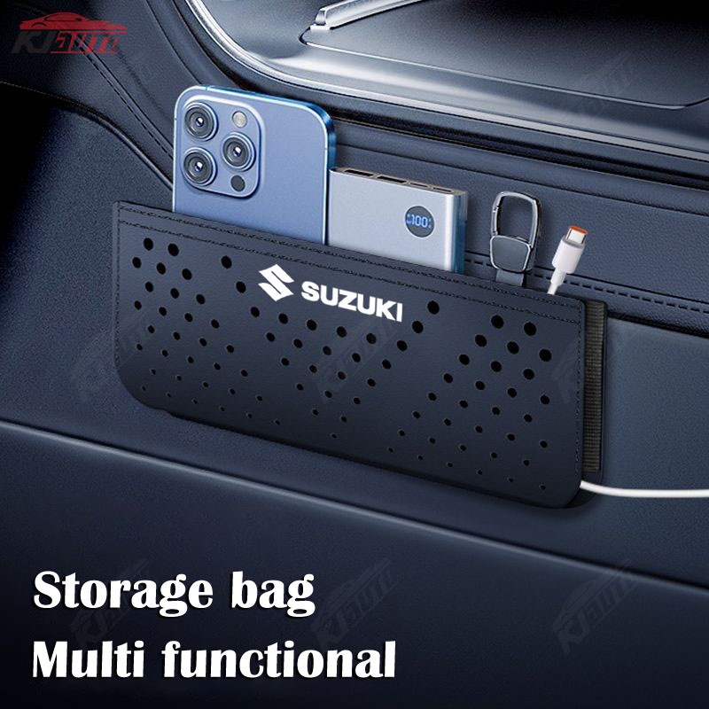 Suzuki Di Động Đục Lỗ Túi Bảo Quản Dính Da Thùng Rác Dung Tích Lớn Lưu Trữ Nơi Điện Thoại Cho Suzuki Carry Ertiga Xl7 Apv S-presso Baleno Jimny Swift Ignis Vitara