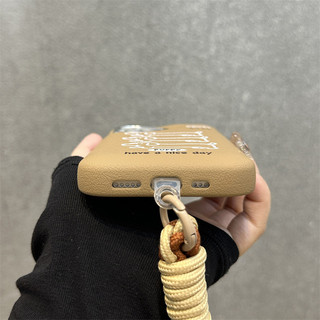 Sang Trọng Chấm Nơ Da Trống Túi Điện Thoại iPhone16 15 14 13promax Chống Sốc Bảo Vệ camera Chống Rơi Vỏ Cứng Mặt Sau