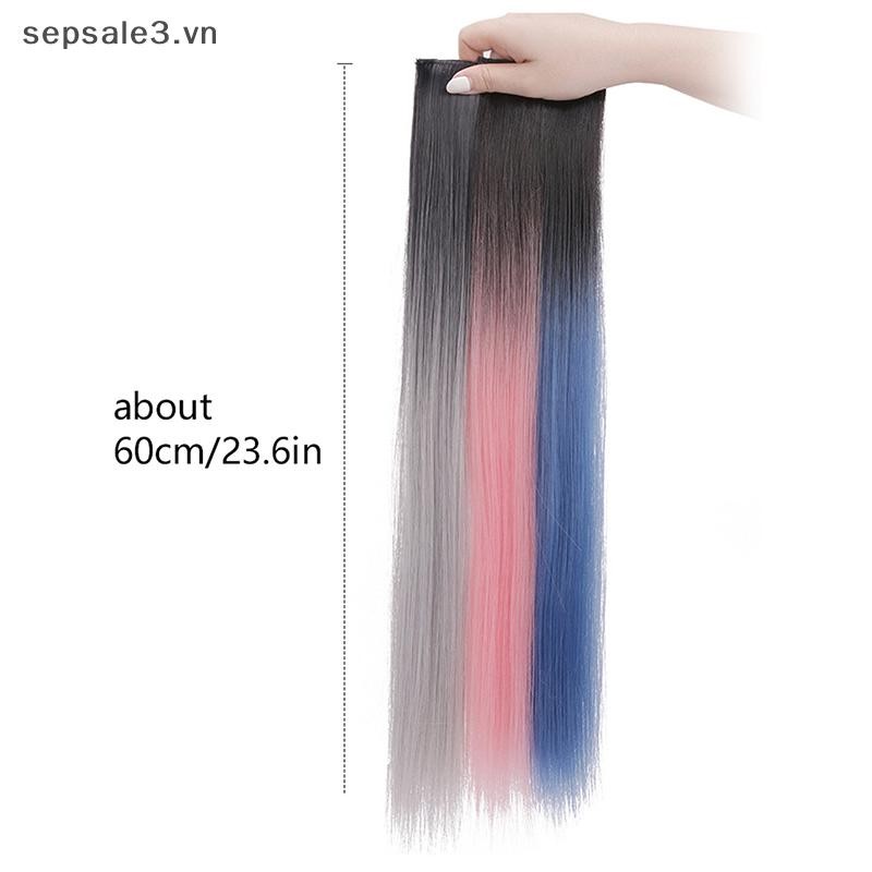 # VN # 60cm Kẹp Nối Tóc Trong Tóc Dài Thẳng Tai Tóc Giả Kẹp Tổng Hợp Phần Nối Tóc Phụ Kiện Kẹp Tóc.
