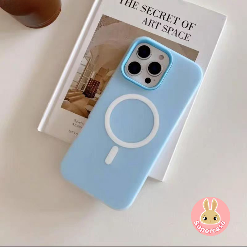 Ốp Điện Thoại Từ Tính Màu Kẹo Cho Honor 300 200 Pro Smart 100 Pro 90 Lite 80 70 60 50 SE Pro 5G 4G Vỏ Mềm Chống Sốc 2 Trong 1