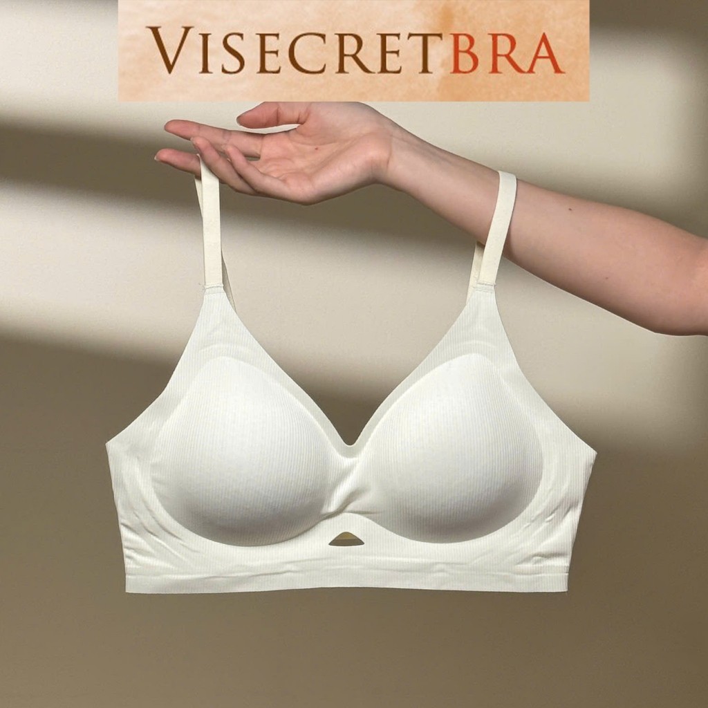 KOL -241050 -- VISECRETBRA Áo Ngực Áo Lót Áo Bra Nữ Chất Su Mỏng Không Gọng Gom Quả Chống Xệ Hạn Chế Ngấn Mỡ Lưng
