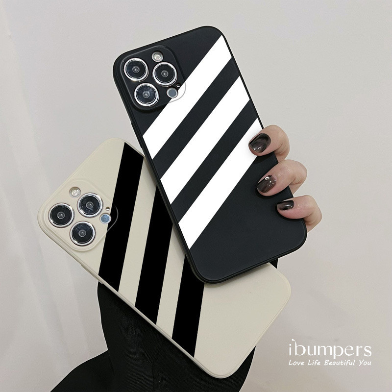 ibumpers Ốp Điện Thoại iPhone Đơn Giản Họa Tiết adidas Cho IPhone 16 15 14 12 13 11 Pro Max IP 7 8 Plus X XS XR Ốp Lưng Silicon Mềm Chống Sốc