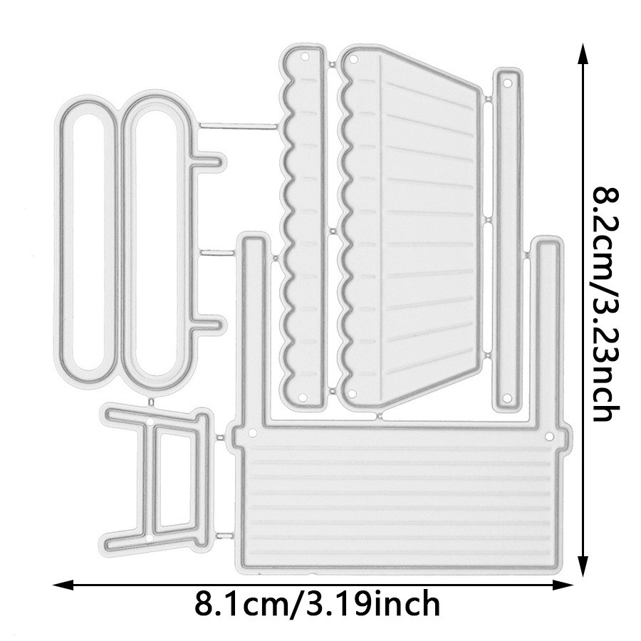 Sổ Lưu Niệm Cắt Khuôn Hoa Gian Hàng DIY Kim Loại Cắt Thép Carbon Chết Dập Nổi Khắc Bản Mẫu