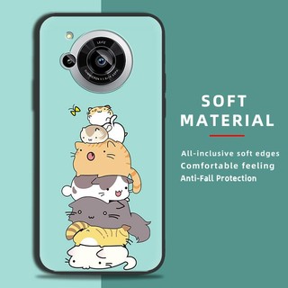 Ốp lưng TPU dễ thương thiết kế thời trang cho Sharp Aquos R7/SH-52C, bảo vệ toàn diện, chống va đập, chống bụi, bền, vỏ mềm