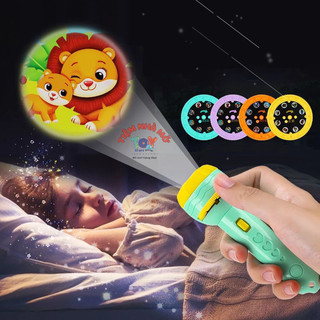 Đèn Pin Chiếu 80 Hình Ảnh Cho Bé Khám Phá Hoa Quả, Động Vật, Côn Trùng, Phương Tiện, Siêu nhân