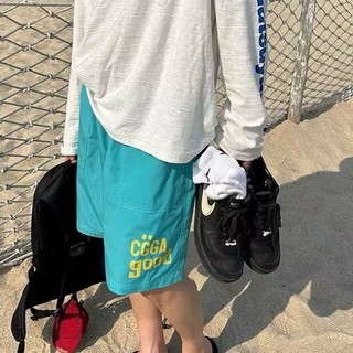 GKSSS Quần Short Nam Thời Trang Mỹ Retro Rời Thường Ngày Mỏng Nhanh Khô Phong Cách Trung Lập Thể Thao Đi Biển