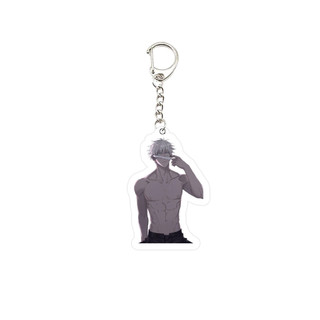 Mặt dây chuyền Acrylic geto gojo Móc khóa móc khóa Anime jujutsu kaisen móc khóa jjk Phụ kiện túi quà tặng trang sức